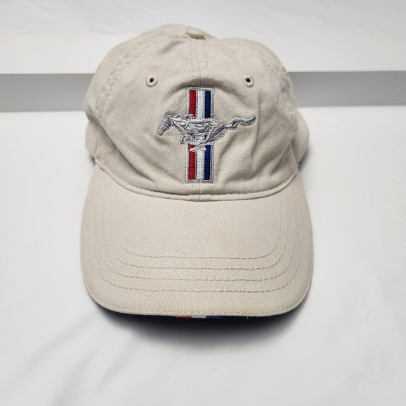 H3 Other - H3 SPORTGEAR FORD MUSTANG LOGO BASEBALL CAP‎ TAN OSFM